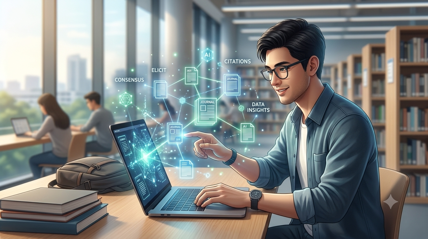 cara menggunakan ai untuk mencari referensi jurnal ilmiah